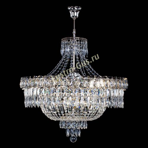 Люстра Водопад перо №8 с подвесом в Симферополе Гусь Хрустальный