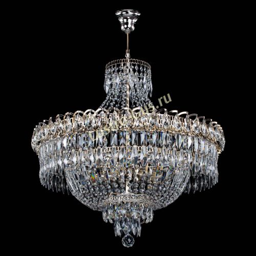 Люстра Водопад перо №8 с подвесом в Симферополе Гусь Хрустальный