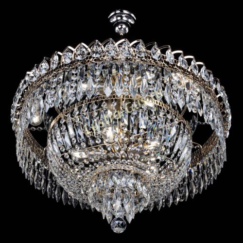 Люстра Водопад перо №8 с подвесом в Симферополе Гусь Хрустальный