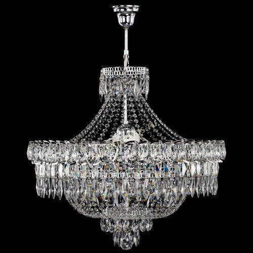 Люстра Водопад перо с подвесом в Симферополе Гусь Хрустальный