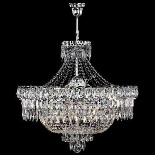 Люстра Водопад перо с подвесом в Симферополе Гусь Хрустальный