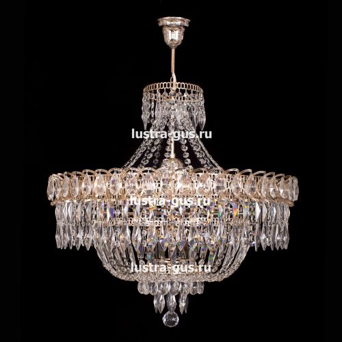 Люстра Водопад перо с подвесом в Симферополе Гусь Хрустальный