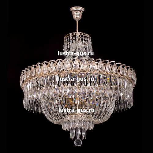 Люстра Водопад перо с подвесом в Симферополе Гусь Хрустальный