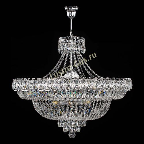 Люстра Водопад с подвесом  в Симферополе Гусь Хрустальный