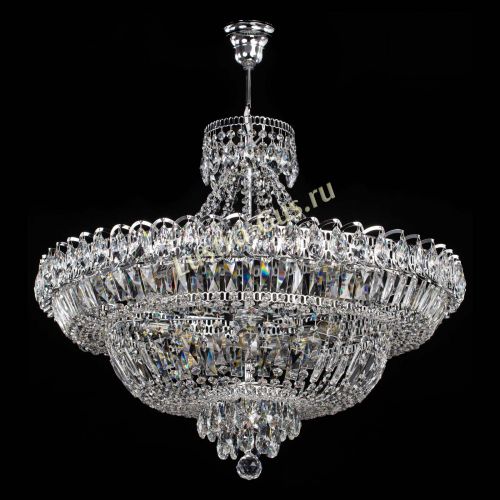 Люстра Водопад с подвесом  в Симферополе Гусь Хрустальный