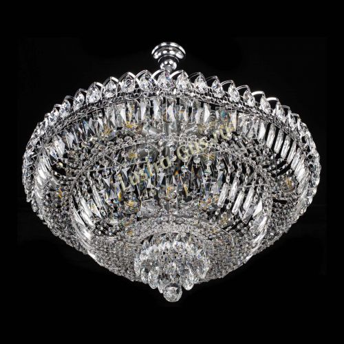 Люстра Водопад с подвесом  в Симферополе Гусь Хрустальный