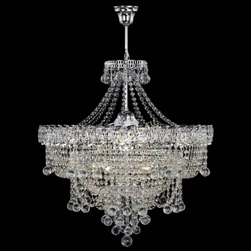 Люстра Водопад Софья №8 с подвесом  в Симферополе Гусь Хрустальный