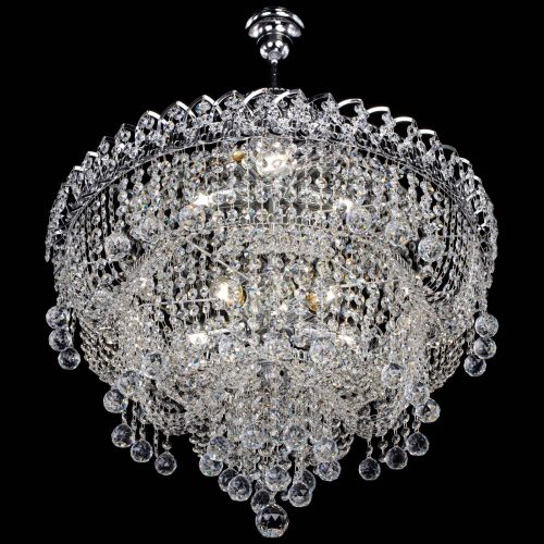 Люстра Водопад Софья №8 с подвесом  в Симферополе Гусь Хрустальный