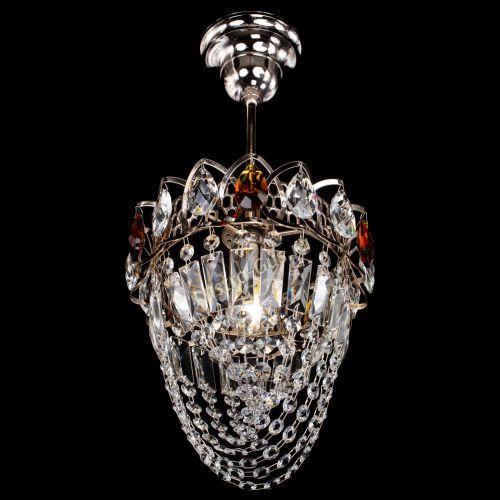 Люстра Водоворот №1 мини с подвесом чайная в Симферополе Гусь Хрустальный