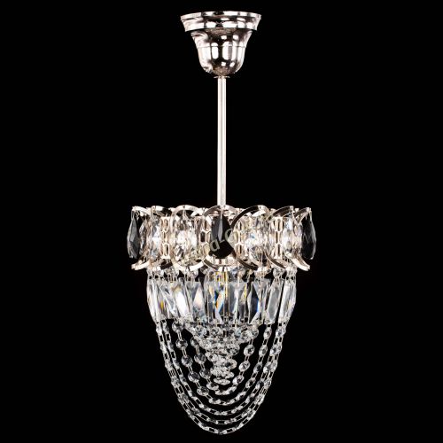 Люстра Водоворот №1 мини с подвесом черная в Симферополе Гусь Хрустальный