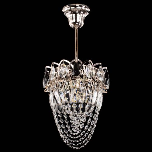 Люстра Водоворот №1 мини с подвесом черная в Симферополе Гусь Хрустальный