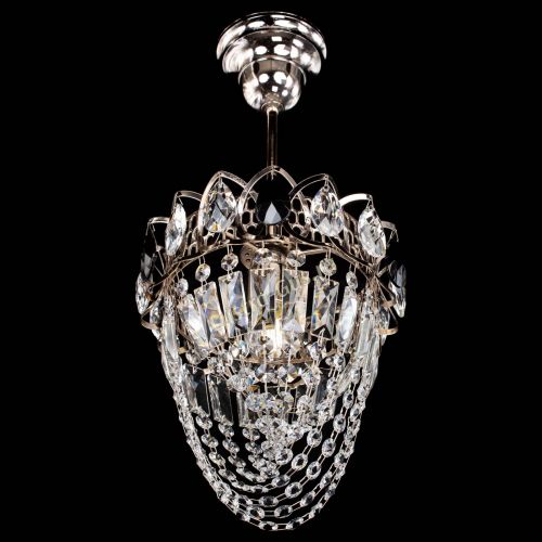 Люстра Водоворот №1 мини с подвесом черная в Симферополе Гусь Хрустальный