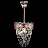 Люстра Водоворот №1 мини с подвесом красная в Симферополе