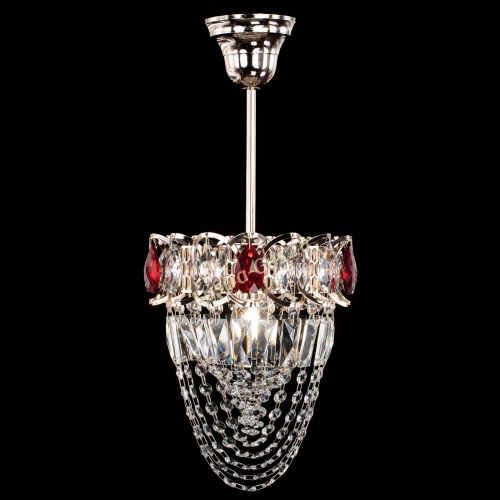 Люстра Водоворот №1 мини с подвесом красная в Симферополе Гусь Хрустальный