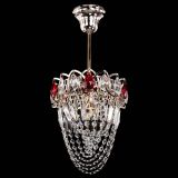 Люстра Водоворот №1 мини с подвесом красная в Симферополе