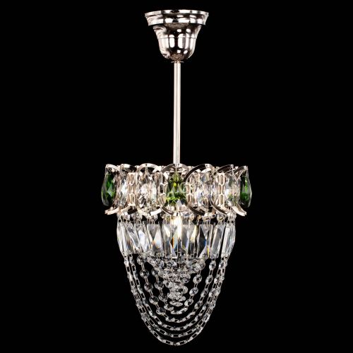 Люстра Водоворот №1 мини с подвесом зеленая в Симферополе Гусь Хрустальный