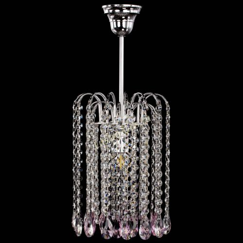 Люстра Зима капель журавлик розовая в Симферополе Гусь Хрустальный