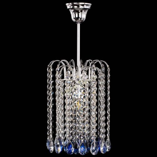 Люстра Зима капель журавлик синяя в Симферополе Гусь Хрустальный