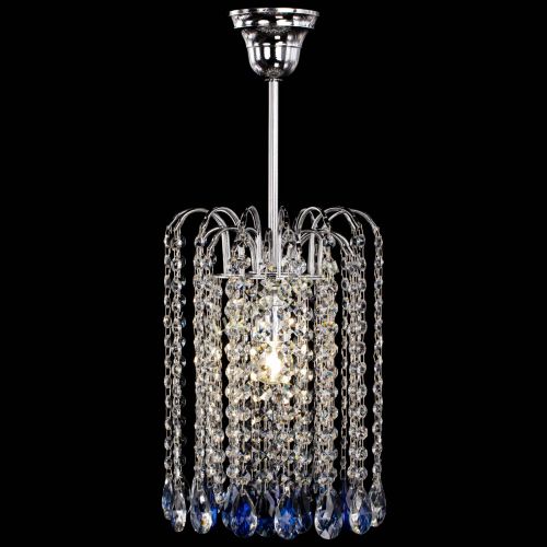 Люстра Зима капель журавлик синяя в Симферополе Гусь Хрустальный