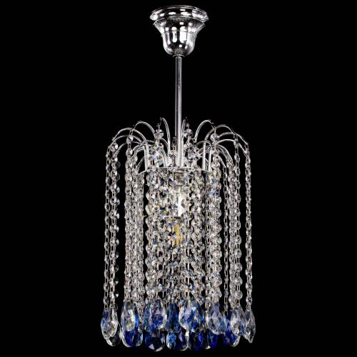 Люстра Зима капель журавлик синяя в Симферополе Гусь Хрустальный