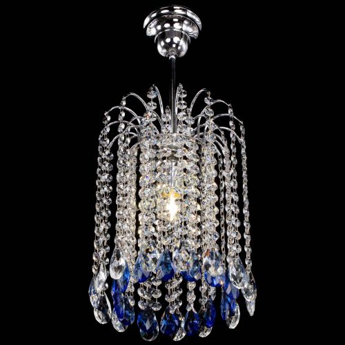 Люстра Зима капель журавлик синяя в Симферополе Гусь Хрустальный