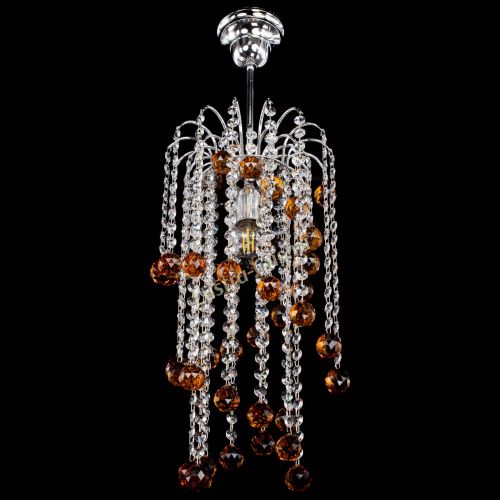 Люстра Зима каскад шар 30 чайная в Симферополе Гусь Хрустальный