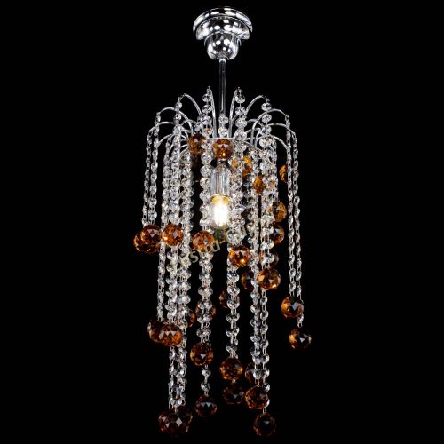 Люстра Зима каскад шар 30 чайная в Симферополе Гусь Хрустальный