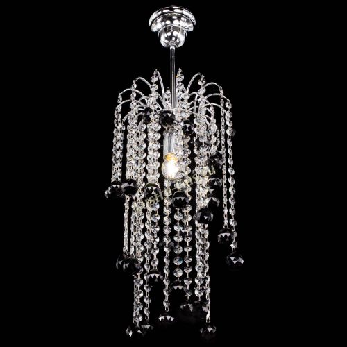 Люстра Зима каскад шар 30 черная в Симферополе Гусь Хрустальный