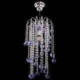 Люстра Зима каскад шар 30 фиолетовая в Симферополе