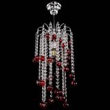 Люстра Зима каскад шар 30 красная в Симферополе