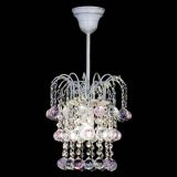 Люстра Зима шар розовая (белая патина)  в Симферополе