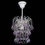 Люстра Зима шар розовая (белая патина)  в Симферополе