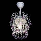 Люстра Зима шар розовая (белая патина)  в Симферополе