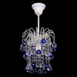 Люстра Зима шар синяя (белая патина)  в Симферополе