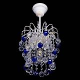 Люстра Зима шар синяя (белая патина)  в Симферополе