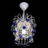 Люстра Зима шар синяя (белая патина)  в Симферополе