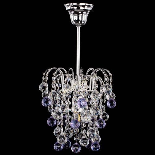 Люстра Зима шар фиолетовая в Симферополе Гусь Хрустальный