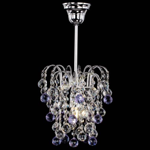 Люстра Зима шар фиолетовая в Симферополе Гусь Хрустальный
