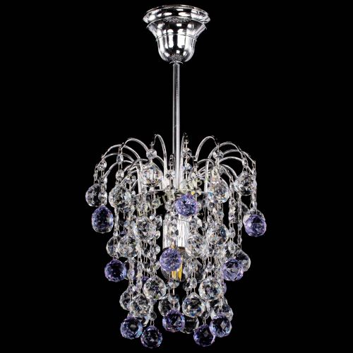 Люстра Зима шар фиолетовая в Симферополе Гусь Хрустальный