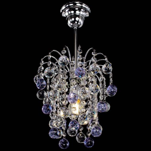 Люстра Зима шар фиолетовая в Симферополе Гусь Хрустальный