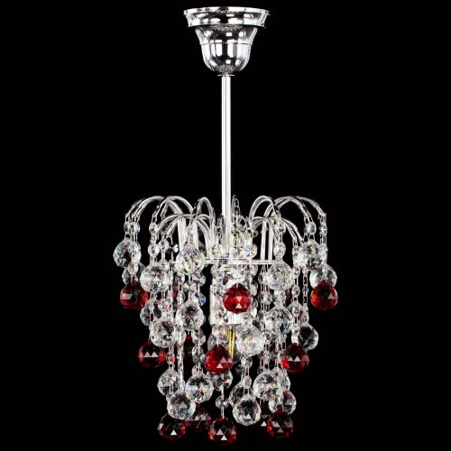Люстра Зима шар красная в Симферополе Гусь Хрустальный
