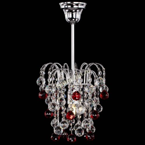 Люстра Зима шар красная в Симферополе Гусь Хрустальный