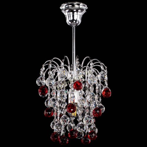 Люстра Зима шар красная в Симферополе Гусь Хрустальный