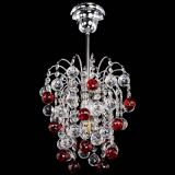 Люстра Зима шар красная в Симферополе