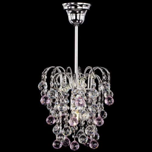 Люстра Зима шар розовая в Симферополе Гусь Хрустальный