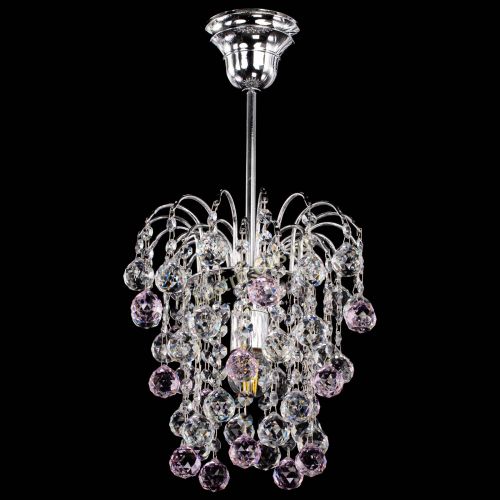 Люстра Зима шар розовая в Симферополе Гусь Хрустальный