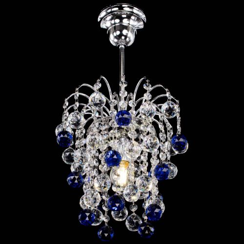 Люстра Зима шар синяя в Симферополе Гусь Хрустальный