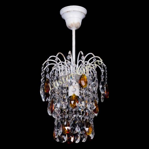 Люстра Зима журавлик чайная (белая патина) в Симферополе Гусь Хрустальный