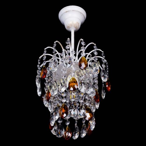 Люстра Зима журавлик чайная (белая патина) в Симферополе Гусь Хрустальный