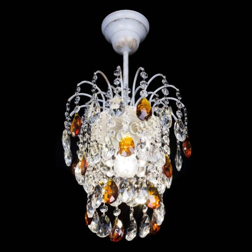 Люстра Зима журавлик чайная (белая патина) в Симферополе Гусь Хрустальный